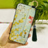 Fashionable Flower Phone Case for iPhone 11 12 13 14 Pro MAX X XS MAX XR 8 7 6 6s Plus X Soft Back Cases Wrist Strap Tassel Cover shockproof Hard Back Cover Slim Full Body Protective Trendy Cute Stylish Phone Case for Women