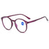 Fashionable Women And Men Round Reading Glasses Fashion Ultra Light Anti Blue Light Eyeglasses Unisex Stylish Eyeglasses Glasses Clear Lens Diopters +1+1.5+2+2.5+3+3.5+4