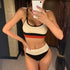 Female Swimsuit High Waist Bikini Women High Waist Bikini Set Two Piece Swimsuits Bikini Top With Bottoms Bathing Suits For Teens Girls Women Swimwear Two-pieces Bikini Set Sport Bathing Suit Swim Lady