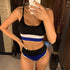 Female Swimsuit High Waist Bikini Women High Waist Bikini Set Two Piece Swimsuits Bikini Top With Bottoms Bathing Suits For Teens Girls Women Swimwear Two-pieces Bikini Set Sport Bathing Suit Swim Lady