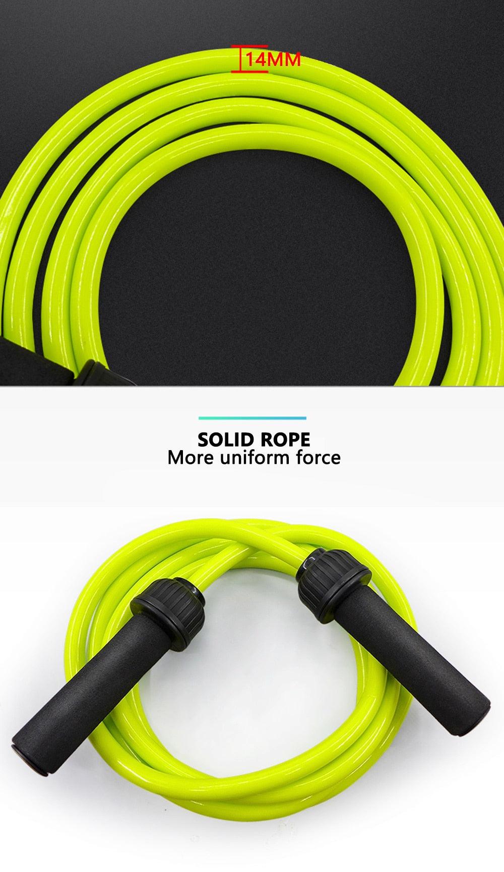 Fitness Weight-Bearing Bold And Heavy Sport Jump Rope Adjustable PVC Jump Rope For Cardio Fitness Versatile Jump Rope PVC Skipping Rope For Speed Training