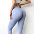 Fitness Women Leggings Solid High Waist Push Up Workout Leggings Casual Spandex Leggings Female Workout Leggings Lifting Gym Yoga Pants Tummy Control Tight Leggings