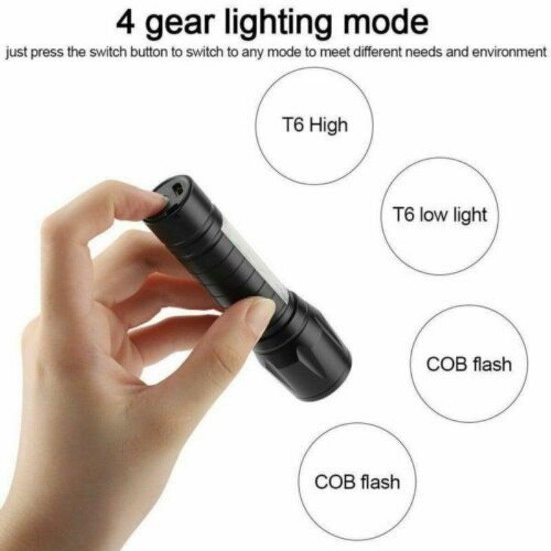 Flashlights Rechargeable USB Portable Super Bright Waterproof Zoomable Portable LED Focus Flashlight Mini Torch Tactical Flash Light Torch Light Camping Hiking - STEVVEX Lamp - 200, Flashlight, Gadget, Headlamp, Headlight, lamp, LED Light, Rechargeable Flashlight, Rechargeable Headlamp, Rechargeable Headlight, Rechargeable Headtorch, Rechargeable Torchlight, Zoomable Headlamp, Zoomable Headlight, Zoomable Torchlight - Stevvex.com