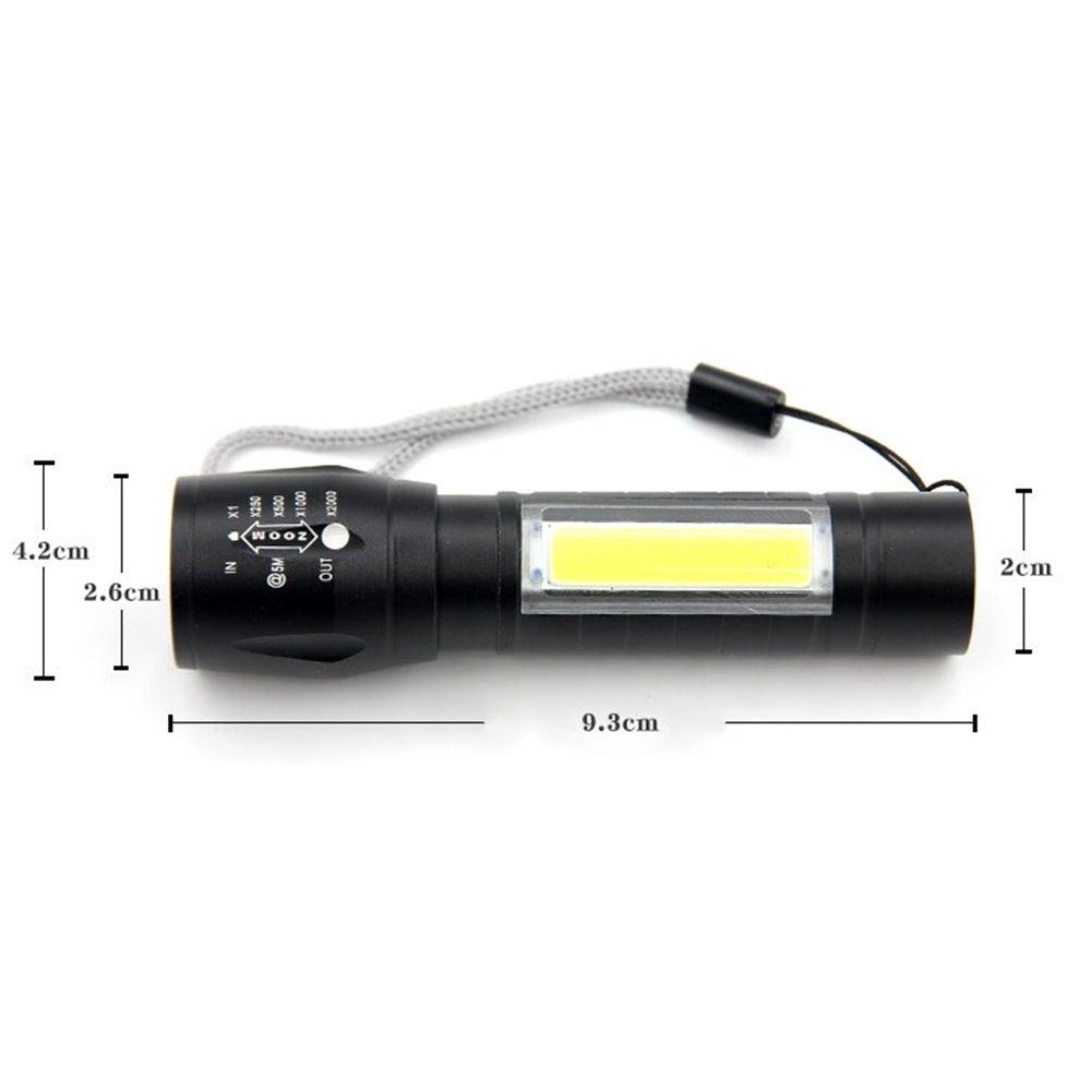 Flashlights Rechargeable USB Portable Super Bright Waterproof Zoomable Portable LED Focus Flashlight Mini Torch Tactical Flash Light Torch Light Camping Hiking - STEVVEX Lamp - 200, Flashlight, Gadget, Headlamp, Headlight, lamp, LED Light, Rechargeable Flashlight, Rechargeable Headlamp, Rechargeable Headlight, Rechargeable Headtorch, Rechargeable Torchlight, Zoomable Headlamp, Zoomable Headlight, Zoomable Torchlight - Stevvex.com