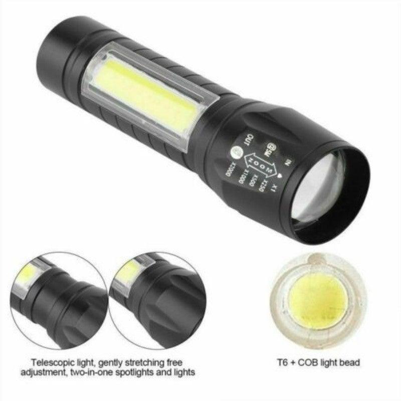 Flashlights Rechargeable USB Portable Super Bright Waterproof Zoomable Portable LED Focus Flashlight Mini Torch Tactical Flash Light Torch Light Camping Hiking - STEVVEX Lamp - 200, Flashlight, Gadget, Headlamp, Headlight, lamp, LED Light, Rechargeable Flashlight, Rechargeable Headlamp, Rechargeable Headlight, Rechargeable Headtorch, Rechargeable Torchlight, Zoomable Headlamp, Zoomable Headlight, Zoomable Torchlight - Stevvex.com