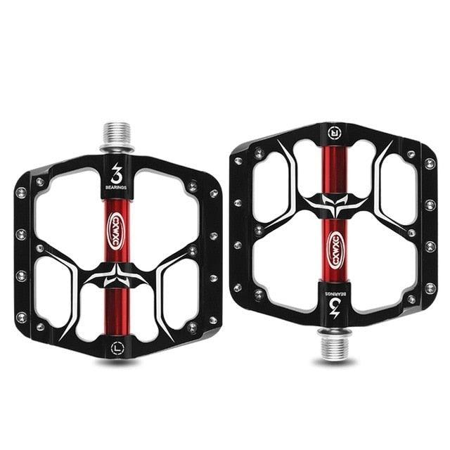 Flat Bike Pedals Road 3 Sealed Bearings Bicycle Pedals Mountain Bike Pedals Wide Platform Accessories Mountain Bike Pedals Pedals Bicycle Flat Pedals Aluminum Sealed Bearing Lightweight Platform For Road Mountain