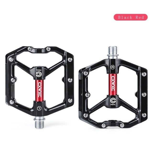 Flat Bike Pedals Road 3 Sealed Bearings Bicycle Pedals Mountain Bike Pedals Wide Platform Accessories Mountain Bike Pedals Pedals Bicycle Flat Pedals Aluminum Sealed Bearing Lightweight Platform For Road Mountain