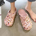 Flat Slippers For Women Summer Slipper Cute Sandals Casual Shoes Hollow Out Mesh Sandal Clogs Sandals Quick Drying Slippers Walking Lightweight Rain Beach Summer Pool Water Shoes Breathable Footwear