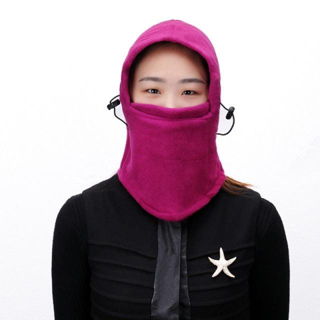 Fleece Plush Balaclava Winter Women Waterproof Mask Snood Scarf Beanie Hat Outdoor Hiking Head Hood Neck Warmer Bonnets Fashion Balaclava Shawl Women Winter Hat Soft Knitted Hooded Neck Collar Cap Beanie Hat Warm Scarf Unisex Bonnet Hooded Scarf Hat