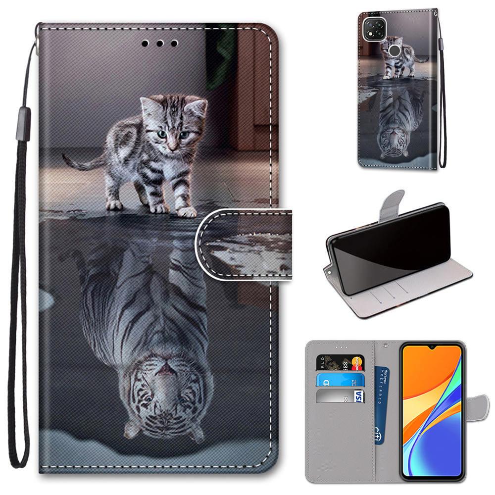 Flip Case For Xiaomi Redmi 9 9A 9C NFC 8 8A Case Leather Silicone Wallet Cover For Xiomi Redmi Note 8 Pro 9 9S 9 Pro Book Cases Premium Leather Magnetic Case Card Slots and Stand Function Protective Case