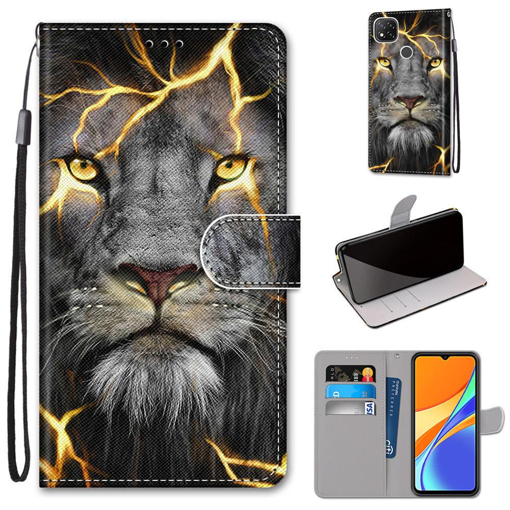 Flip Case For Xiaomi Redmi 9 9A 9C NFC 8 8A Case Leather Silicone Wallet Cover For Xiomi Redmi Note 8 Pro 9 9S 9 Pro Book Cases Premium Leather Magnetic Case Card Slots and Stand Function Protective Case