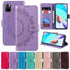 Flip Cover for Redmi Note 11 11S 11Pro 10 9 8 Embossed Floral PU Leather Wallet Case Redmi 10A 10C 10 9A 9C 9 8A M4 Pro/X3NFC Wallet Case with Card Holder Slot Magnetic Clasp Cover Premium Leather Protective Case for Xiaomi