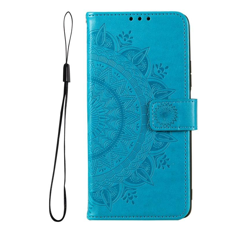 Flip Cover for Redmi Note 11 11S 11Pro 10 9 8 Embossed Floral PU Leather Wallet Case Redmi 10A 10C 10 9A 9C 9 8A M4 Pro/X3NFC Wallet Case with Card Holder Slot Magnetic Clasp Cover Premium Leather Protective Case for Xiaomi