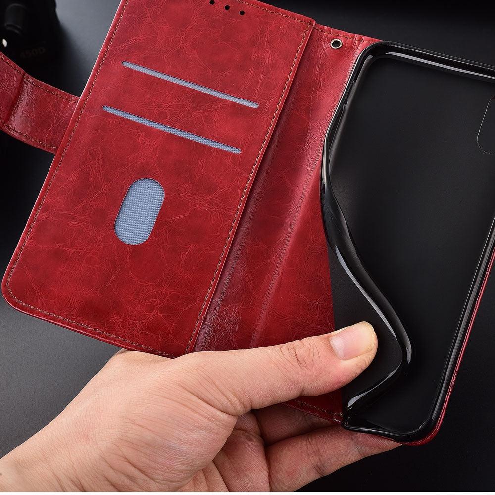 Flip Leather Case for Xiaomi Redmi 10 9 9A 9C 8 8A 7 7A 6A 5 plus Redmi Note 9S 10s 10 Pro max 8 8T 7 6 Pro 5A Wallet Case Premium Pu Flip Leather Case Cover with Credit Slots Pocket Book Folding Case