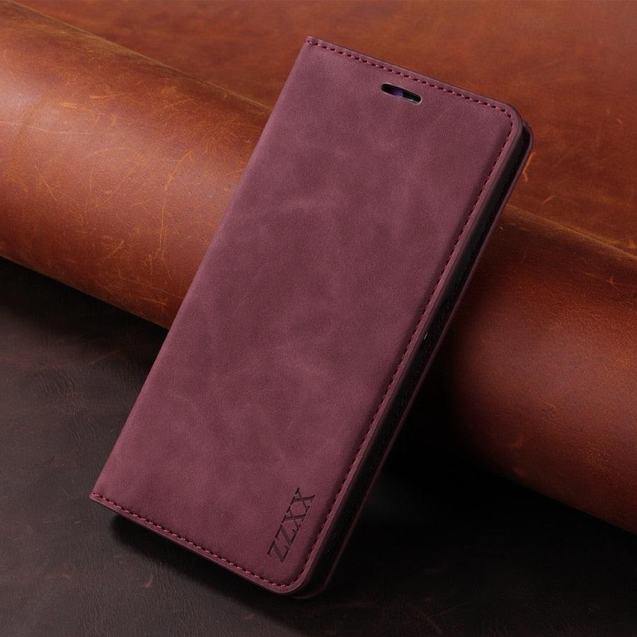 Flip Leather RFID Blocking Wallet Case For Xiaomi Redmi Note 11 10 9 8 7 10C 10A 9 9A 9C 9T 8 Xiaomi Poco X3 X4 NFC M3 M4 Pro F3 Magnetic Leather Wallet Card Slots Phone Case Flip Bumper Protective Cover