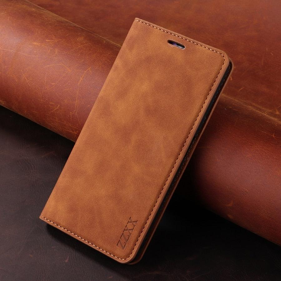 Flip Leather RFID Blocking Wallet Case For Xiaomi Redmi Note 11 10 9 8 7 10C 10A 9 9A 9C 9T 8 Xiaomi Poco X3 X4 NFC M3 M4 Pro F3 Magnetic Leather Wallet Card Slots Phone Case Flip Bumper Protective Cover