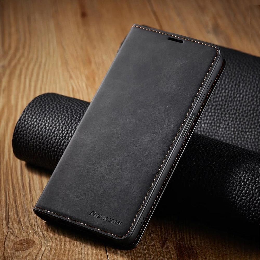 Flip Magnetic Wallet Cover Case Bottom Case with Card Slot Phone Cover Leather Case for Xiaomi Redmi Note 11S 11T 12T 10S 10 9S 8 Pro Flip Cover Poco M4 M3 X4 X3 Pro NFC 5G M5s F3 Redmi 9A 9C 9T 10C