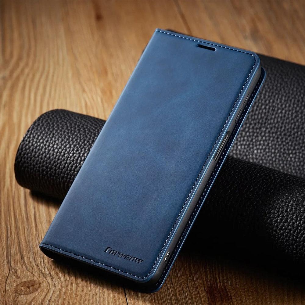 Flip Magnetic Wallet Cover Case Bottom Case with Card Slot Phone Cover Leather Case for Xiaomi Redmi Note 11S 11T 12T 10S 10 9S 8 Pro Flip Cover Poco M4 M3 X4 X3 Pro NFC 5G M5s F3 Redmi 9A 9C 9T 10C