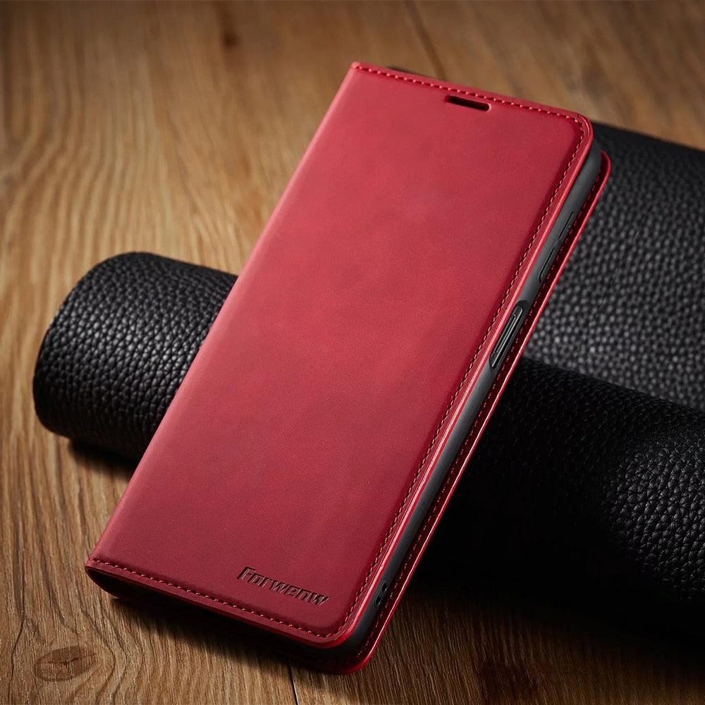 Flip Magnetic Wallet Cover Case Bottom Case with Card Slot Phone Cover Leather Case for Xiaomi Redmi Note 11S 11T 12T 10S 10 9S 8 Pro Flip Cover Poco M4 M3 X4 X3 Pro NFC 5G M5s F3 Redmi 9A 9C 9T 10C