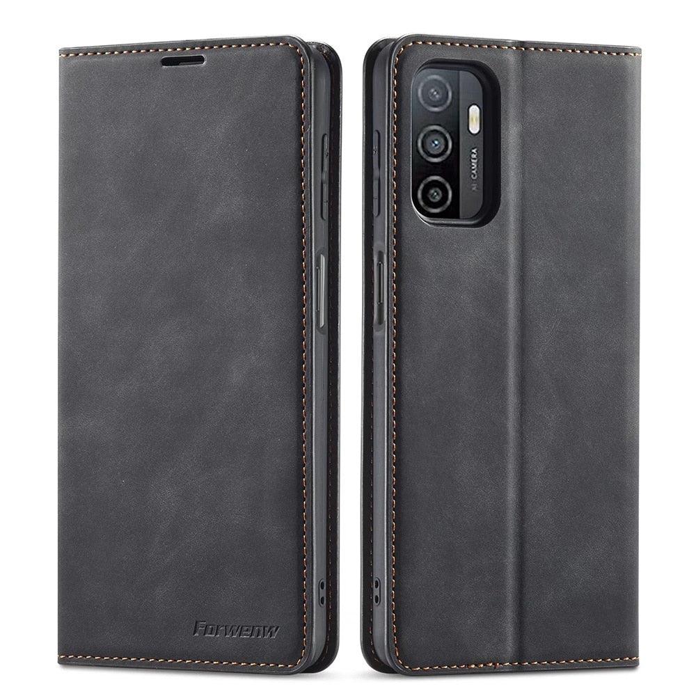 Flip Magnetic Wallet Cover Case Bottom Case with Card Slot Phone Cover Leather Case for Xiaomi Redmi Note 11S 11T 12T 10S 10 9S 8 Pro Flip Cover Poco M4 M3 X4 X3 Pro NFC 5G M5s F3 Redmi 9A 9C 9T 10C