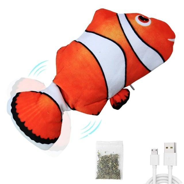 Floppy Fish Cat Toy Moving Fish Toy for Cats Interactive Flopping Cat Kicker Fish Toy Dancing Wiggle Fish Catnip Toys Fun Toy for Cat Exercise - STEVVEX Pet - 126, animal toys, cat accessories, cat fun tools, cat playing tools, cat playing toy, cat tools, cat toy, cats tools, funny playing cats toys, kiten playing gadgets, kiten playing toys, kitten accessories, kitten soft toys, kitten toys, playing cat toy, playing toy, playing toys for cats - Stevvex.com