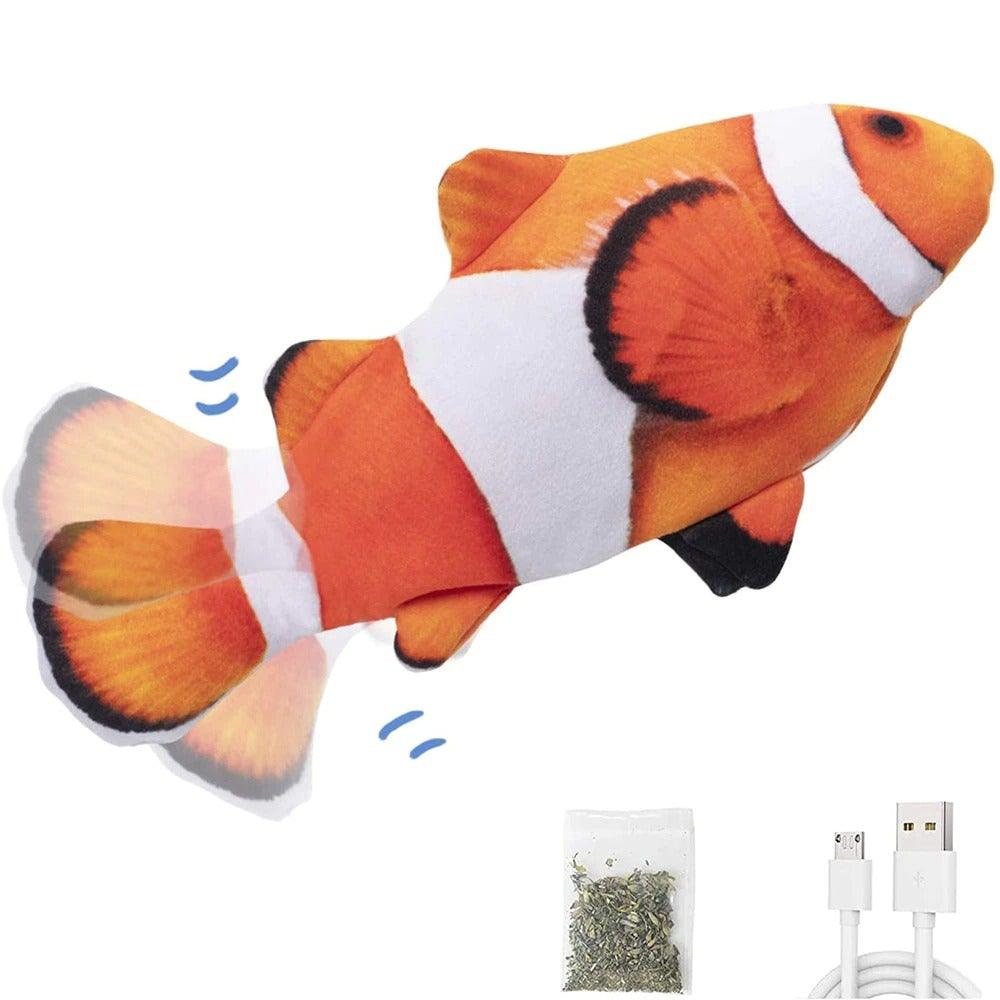 Floppy Fish Cat Toy Moving Fish Toy for Cats Interactive Flopping Cat Kicker Fish Toy Dancing Wiggle Fish Catnip Toys Fun Toy for Cat Exercise - STEVVEX Pet - 126, animal toys, cat accessories, cat fun tools, cat playing tools, cat playing toy, cat tools, cat toy, cats tools, funny playing cats toys, kiten playing gadgets, kiten playing toys, kitten accessories, kitten soft toys, kitten toys, playing cat toy, playing toy, playing toys for cats - Stevvex.com