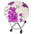 Floral Printed Round Chair Cover Bar Stool Elastic Seat Cover Home Chair Slipcover Anti-dirty Case Removable Chair Protector Stretch Round Bar Stool Covers Washable Stool Cushion Slipcover Elastic Bar Chair Covers