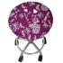 Floral Printed Round Chair Cover Bar Stool Elastic Seat Cover Home Chair Slipcover Anti-dirty Case Removable Chair Protector Stretch Round Bar Stool Covers Washable Stool Cushion Slipcover Elastic Bar Chair Covers