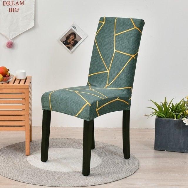 Floral Printing Chair Cover Elastic Anti-dirty Stretch Removable Hotel Banquet Kitchen Seat Case Washable Dining Chair Covering Washable Chair Seat Covers Protector for Dining Room Universal Spandex Solid Chair Slip Covers