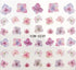 Flower Animal Designs Water Transfer Sticker Nail Art Decals Fashion Wraps Tips Manicure Tools Nail Watermark Decals iridescent Decoration Nail Self-Adhesive Decals Nail Stickers Water Transfer Fresh Nail Decals for Nail Art