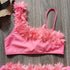 Flower Girl Swimsuit Ruffle Women Swimwear Kids Children Toddler Bikini Bathing Suit Beachwear Sets Kids Two Piece Children's Swimwear Toddler Girl Bikini Little Girls Cute Princess Pink Bathing Suit Summer Beachwear