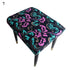 Flower Printed Seat Protector Square Stool Chair Cover Removable Dustproof Elastic Stool Covers For Bedroom Kitchen Square Stool Stool Covers Breathable Chair Seat Slipcover Barstool Cover for Rectangle Stools