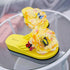 Flowers Slippers Summer Flip Flops Womans Platform Shoes Slide Heel Thick Beach Shower Slippers Quick Drying Pool Slides Beach Sandals Open Toe Indoor House Slippers