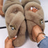 Fluffy Slippers Rhinestone Butterfly Faux Fur Slides Women Sandals Platform Flip Flops Crystal Indoor Slippers Faux Fur Slippers Comfy Open Toe Two Slides Lining And Rubber Sole