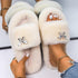 Fluffy Slippers Rhinestone Butterfly Faux Fur Slides Women Sandals Platform Flip Flops Crystal Indoor Slippers Faux Fur Slippers Comfy Open Toe Two Slides Lining And Rubber Sole