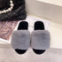 Fluffy Slippers Women Cozy Faux Fur Cross Indoor Floor Slides Flat Soft Furry Shoes Fluffy Furry Fur Slippers Flip Flop Open Toe Cozy House Memory Foam Sandals Slides Soft Flat Comfy Slippers