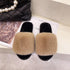 Fluffy Slippers Women Cozy Faux Fur Cross Indoor Floor Slides Flat Soft Furry Shoes Fluffy Furry Fur Slippers Flip Flop Open Toe Cozy House Memory Foam Sandals Slides Soft Flat Comfy Slippers