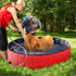 Foldable Dog Pool Foldable PVC Dog Pet Bath Swimming Tub Play Cooling Mat Swimming Pool For Large Medium Dogs Cats Accessories Foldable Dog Pool PVC Pet Swimming Pool Dog Paddling Swimming Bathing Tub