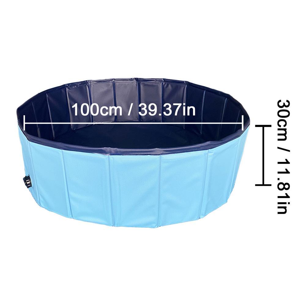 Foldable Dog Pool Foldable PVC Dog Pet Bath Swimming Tub Play Cooling Mat Swimming Pool For Large Medium Dogs Cats Accessories Foldable Dog Pool PVC Pet Swimming Pool Dog Paddling Swimming Bathing Tub