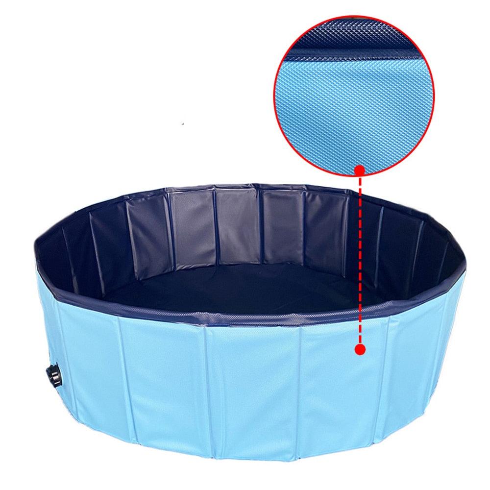 Foldable Dog Pools Pet Bathtub Portable Folding Bathtub Swimming Bath Pond Kids Dog Swimming Pool Baths For Large Dogs Puppy Foldable Pet Pool Bathing Tub Collapsible Dog Pet Pool Bathing Tub