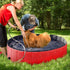 Foldable Dog Pools Pet Bathtub Portable Folding Bathtub Swimming Bath Pond Kids Dog Swimming Pool Baths For Large Dogs Puppy Foldable Pet Pool Bathing Tub Collapsible Dog Pet Pool Bathing Tub