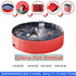 Foldable Pet Dog Cat Swimming Pool PVC Bathing Washing Dog Tub Bed Large Small Dog Swimming House Bed Summer Pool Portable Bathtubs PVC Non-Slip Foldable For small and Medium Dog