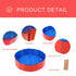 Foldable Pet Dog Cat Swimming Pool PVC Bathing Washing Dog Tub Bed Large Small Dog Swimming House Bed Summer Pool Portable Bathtubs PVC Non-Slip Foldable For small and Medium Dog