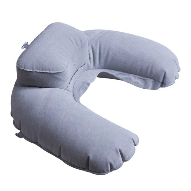 Foldable U-shaped Neck Support Pillow Inflatable Cushion Memory Foam Travel Pillow Neck Super Soft Pillows Air Plane Inflatable Neck Pillow Travel Pillow Ultralight Air Pillow with Comfortable Headrest Neck Support for Car