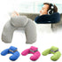 Foldable U-shaped Neck Support Pillow Inflatable Cushion Memory Foam Travel Pillow Neck Super Soft Pillows Air Plane Inflatable Neck Pillow Travel Pillow Ultralight Air Pillow with Comfortable Headrest Neck Support for Car