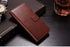 For iPhone X Case Cover for iPhone 8 7 6 6S Plus 5 5S 5SE Luxury PU Leather Flip Wallet Phone Cases Black Simple Card Holder With Magnetic Button Flip Leather Cover