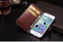 For iPhone X Case Cover for iPhone 8 7 6 6S Plus 5 5S 5SE Luxury PU Leather Flip Wallet Phone Cases Black Simple Card Holder With Magnetic Button Flip Leather Cover