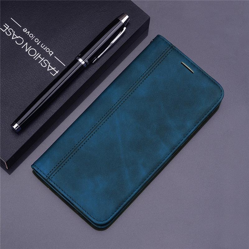 For Xiaomi Redmi Note 7 Case Leather Flip Redmi Note 7 Pro Wallet Magnetic Case For Xiaomi Redmi 7 Phone Cases Premium PU-Leather Flip Wallet Cover Phone Case