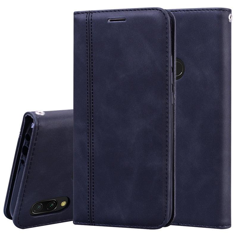 For Xiaomi Redmi Note 7 Case Leather Flip Redmi Note 7 Pro Wallet Magnetic Case For Xiaomi Redmi 7 Phone Cases Premium PU-Leather Flip Wallet Cover Phone Case