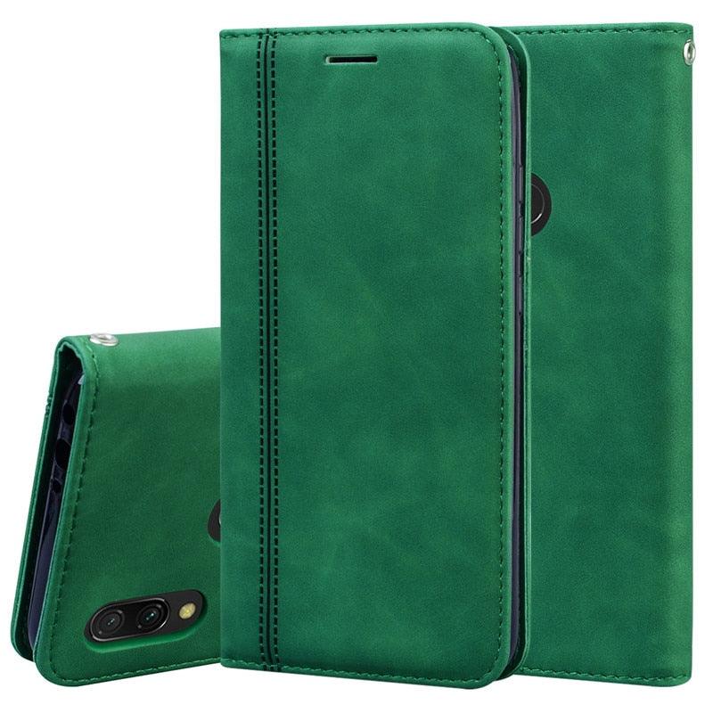 For Xiaomi Redmi Note 7 Case Leather Flip Redmi Note 7 Pro Wallet Magnetic Case For Xiaomi Redmi 7 Phone Cases Premium PU-Leather Flip Wallet Cover Phone Case